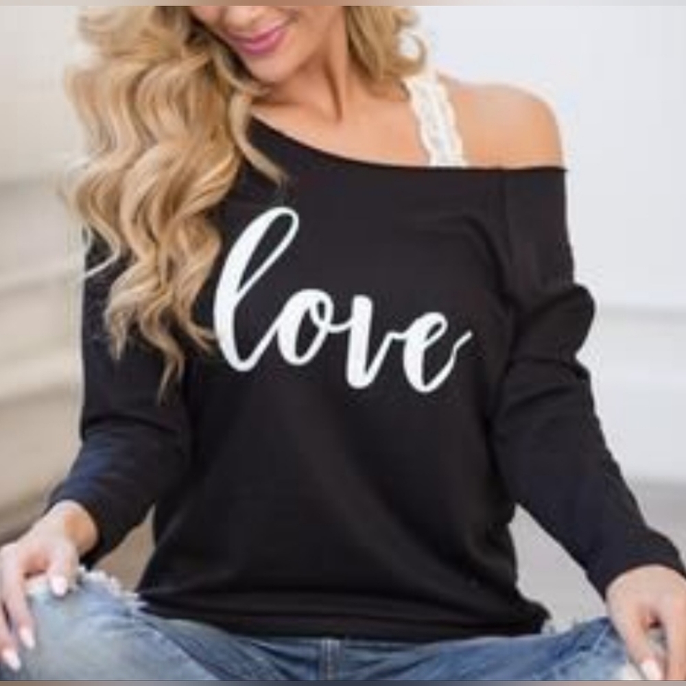 Off the Shoulder Sweatshirt
